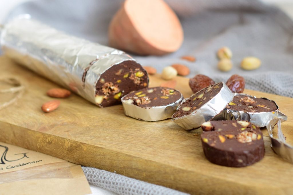 Gezonde salame de chocolate - De Portugese"arretjescake"