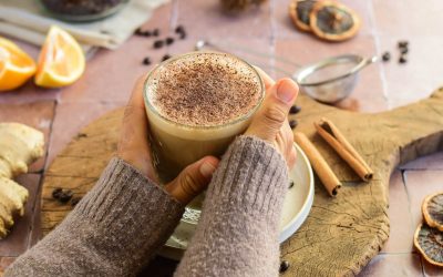 Gember latte met kaneel: verwarmende kop koffie